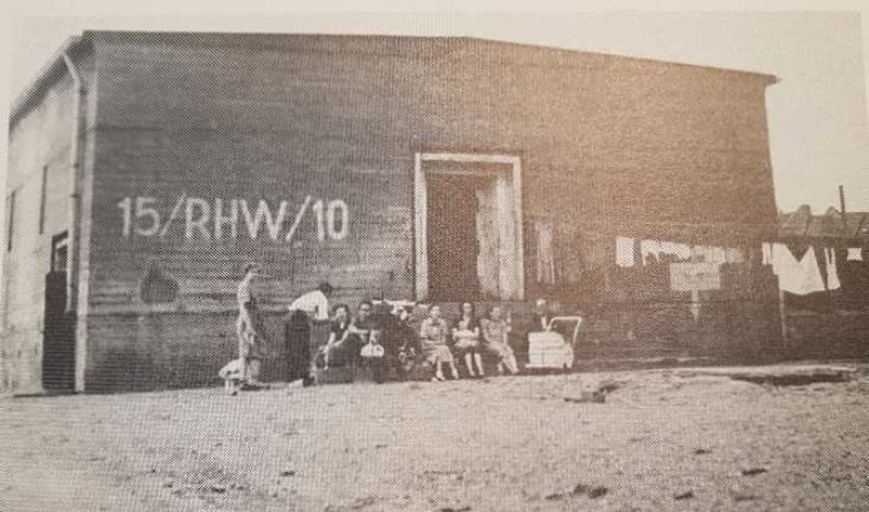 Ehemaligen Flerserbunker (Bild von 1944) an der Dönhoffstraße - Kurze Geschichte der Leverkusener Tafel e.V.